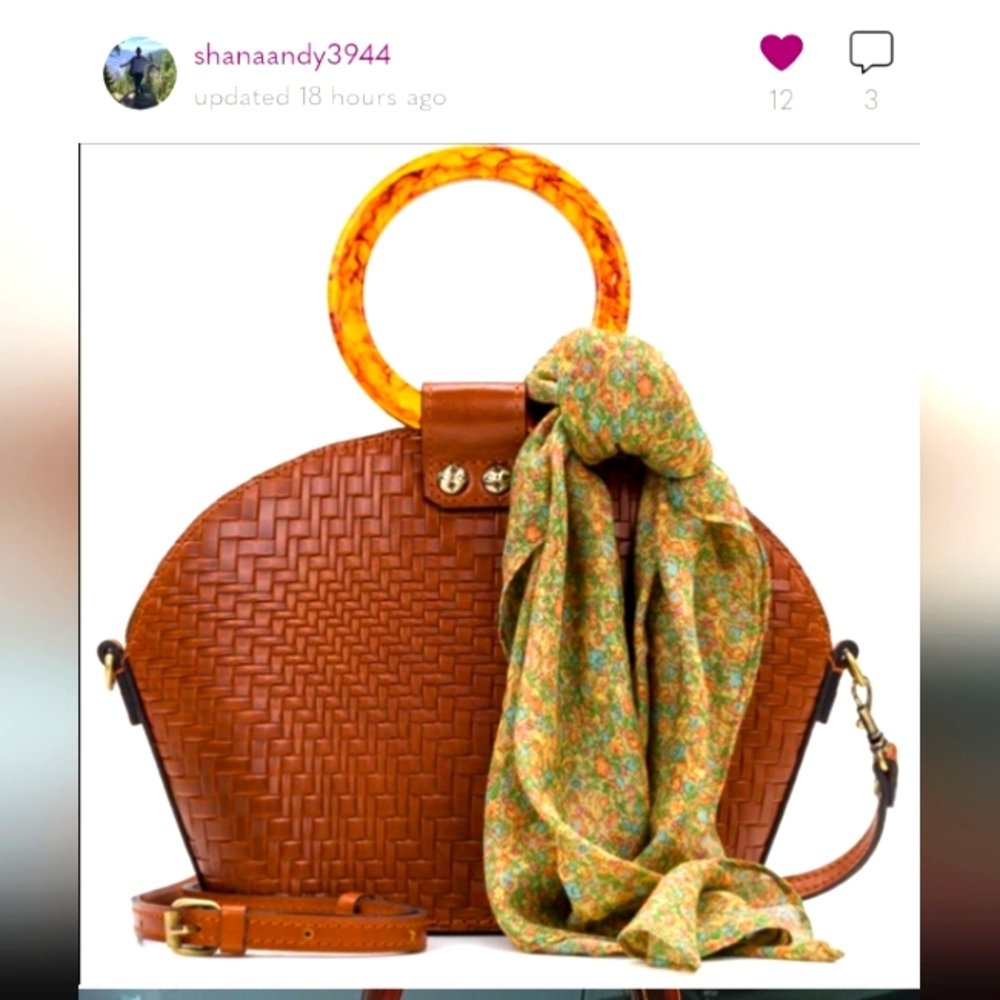 1 HR SALE Patricia Nash Meldola Leather dome satchel